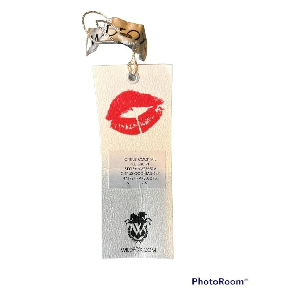 WILDFOX Ali Lounge Shorts Citrus Cocktail Size Small Soft NEW with TAGS - Picture 3 of 5